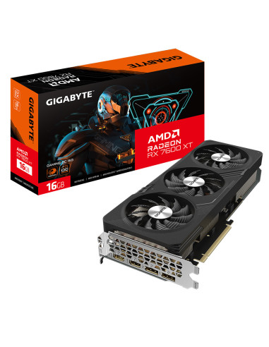GV-R76XTGAMING OC-16GD,Gigabyte GAMING Radeon RX 7600 XT OC, Radeon RX 7600 XT, 16 Giga Bites, GDDR6, 128 bit, 7680 x 4320 Pixel