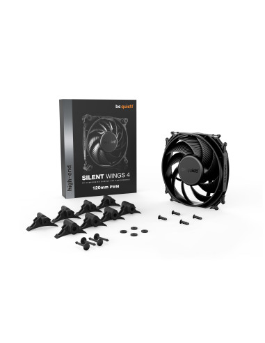 BL093,Ventilator be quiet! "SILENT WINGS 4 PWM"120mm 1600 rpm, Fluid Dynamic Bearing, 4-pin PWM, "BL093"