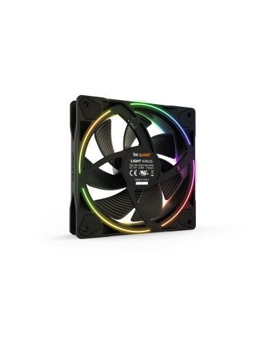 BL076,Set 3 ventilatoare be quiet! "LIGHT WINGS"120mm 1700 rpm, Rifle bearing, 4-pin PWM, ARGB LED, "BL076"