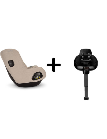 BB-CS14910BISGLSET,Nuna - Set Scaun auto rotativ i-Size TODL next Biscotti, 40-105 cm + Baza isofix BASE next i-Size pentru TODL