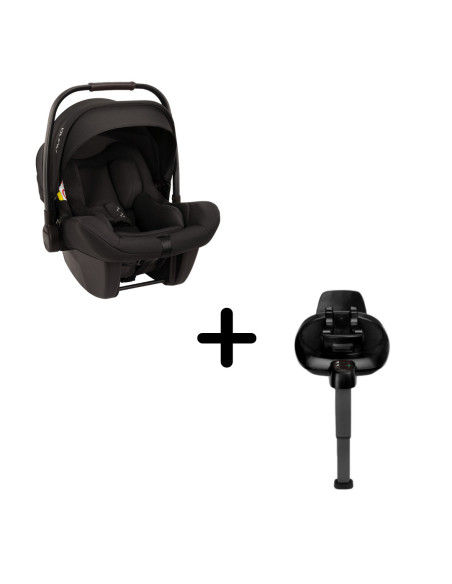BB-CS08500CVRGLSET,Nuna - Set scoica auto i-Size PIPA Lite Caviar R129 + Baza isofix BASE next i-Size pentru PIPA Lite