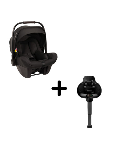 BB-CS08500CVRGLSET,Nuna - Set scoica auto i-Size PIPA Lite Caviar R129 + Baza isofix BASE next i-Size pentru PIPA Lite
