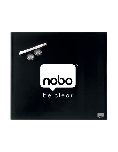NB1903950,Tabla magnetica sticla 30*30 cm neagra+accesorii diamond nobo