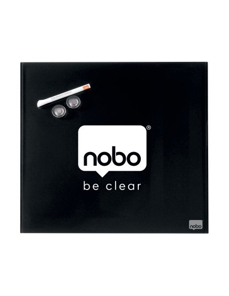 NB1903950,Tabla magnetica sticla 30*30 cm neagra+accesorii diamond nobo