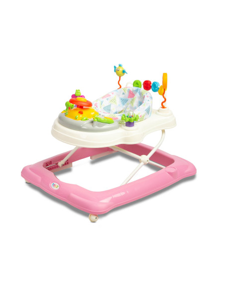TOYZ-20391,Premergator cu scaun rotativ 360° maxim 12 Kg Toyz STEPP Roz