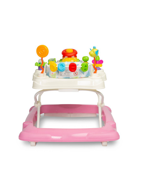 TOYZ-20391,Premergator cu scaun rotativ 360° maxim 12 Kg Toyz STEPP Roz