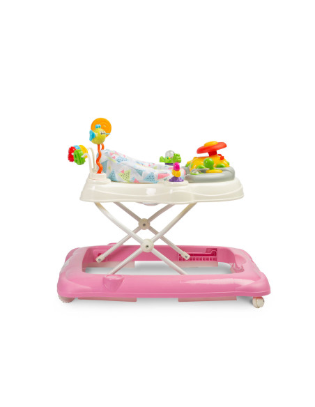 TOYZ-20391,Premergator cu scaun rotativ 360° maxim 12 Kg Toyz STEPP Roz