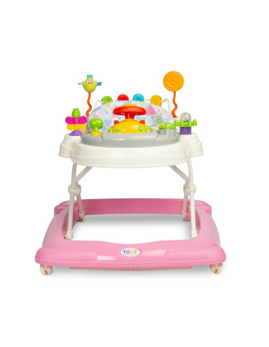 TOYZ-20391,Premergator cu scaun rotativ 360° maxim 12 Kg Toyz STEPP Roz
