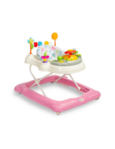 TOYZ-20391,Premergator cu scaun rotativ 360° maxim 12 Kg Toyz STEPP Roz