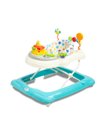 TOYZ-20392,Premergator cu scaun rotativ 360° maxim 12 Kg Toyz STEPP Albastru Deschis