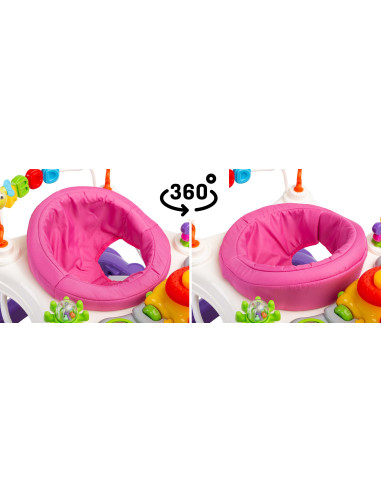 TOYZ-20392,Premergator cu scaun rotativ 360° maxim 12 Kg Toyz STEPP Albastru Deschis