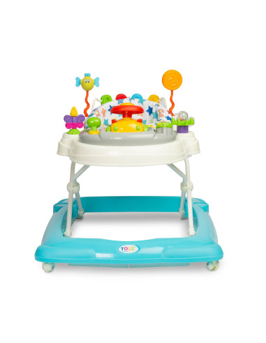 TOYZ-20392,Premergator cu scaun rotativ 360° maxim 12 Kg Toyz STEPP Albastru Deschis
