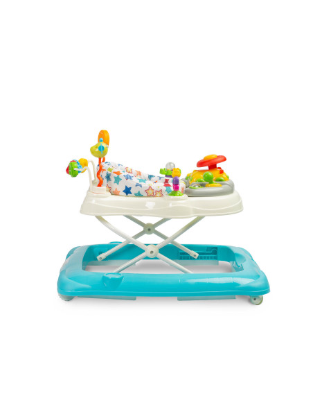 TOYZ-20392,Premergator cu scaun rotativ 360° maxim 12 Kg Toyz STEPP Albastru Deschis