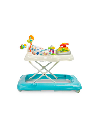 TOYZ-20392,Premergator cu scaun rotativ 360° maxim 12 Kg Toyz STEPP Albastru Deschis