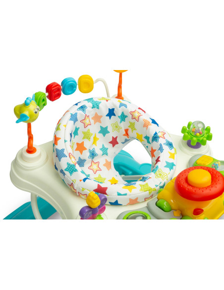 TOYZ-20392,Premergator cu scaun rotativ 360° maxim 12 Kg Toyz STEPP Albastru Deschis