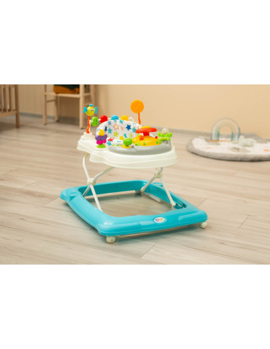 TOYZ-20392,Premergator cu scaun rotativ 360° maxim 12 Kg Toyz STEPP Albastru Deschis