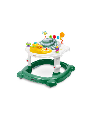 TOYZ-2046,Premergator, jumper si leagan pentru bebelusi max. 12 Kg Toyz HIPHOP 360° Verde Inchis