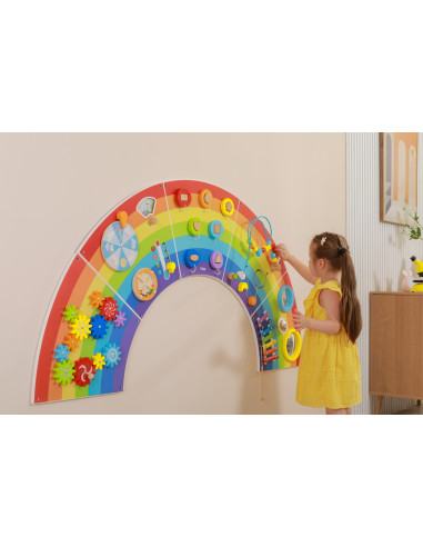 CD76095,Panou de motricitate fina - curcubeu