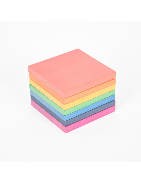 CD73532,Forme din lemn stivuibile in culorile curcubeului