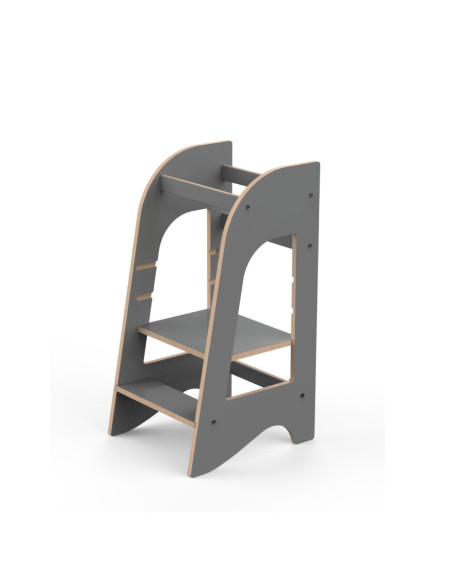 UP-Mtyz_kuleMDFgri,Turn de invatare MamaToyz Learning Tower din MDF, Gri