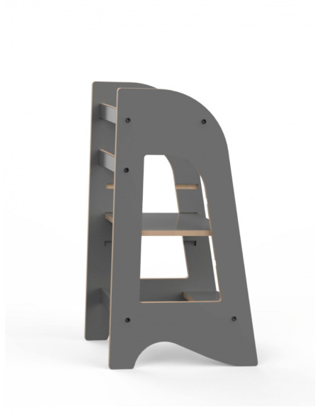 UP-Mtyz_kuleMDFgri,Turn de invatare MamaToyz Learning Tower din MDF, Gri