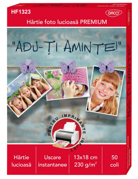 HF1323,Hartie foto 13x18 cm 230g 50 coli daco hf1323