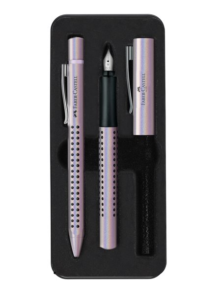FC201533,Set Faber-Castell cadou Stilou + pix grip 2011, Glam pearl
