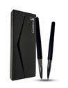 S385/NEGRU,Set Kaigelu - Stilou cu penita ascunsa + pix, Negru mat