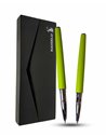 S385/VERDE,Set Kaigelu - Stilou cu penita ascunsa + pix, Verde crud mat