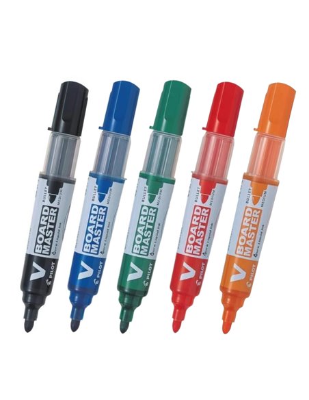 Marker pentru tabla Pilot Vboard Master, varf rotund, 2.3 mm, 5 bucati/set