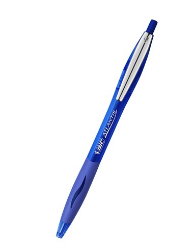 BC9021322,Pix cu mecanism BIC Atlantis Clic soft, Albastru