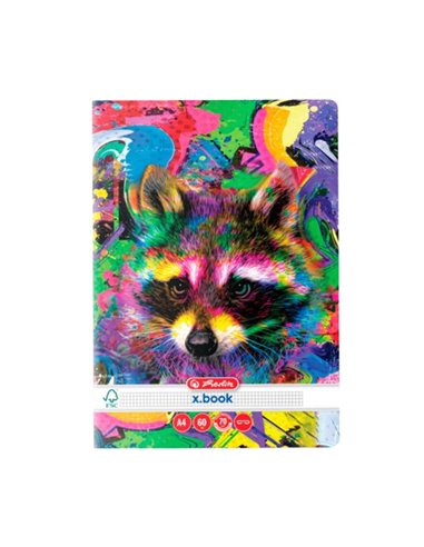 9491970-5,Set 5 x Caiet Herlitz A4 60 file Matematica 70g/mp, Color Animals
