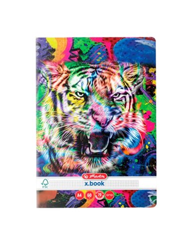 9491970-5,Set 5 x Caiet Herlitz A4 60 file Matematica 70g/mp, Color Animals