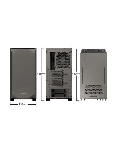 BG036,Carcasa be quiet! Pure Base 500 Metallic Gray, Fara sursa