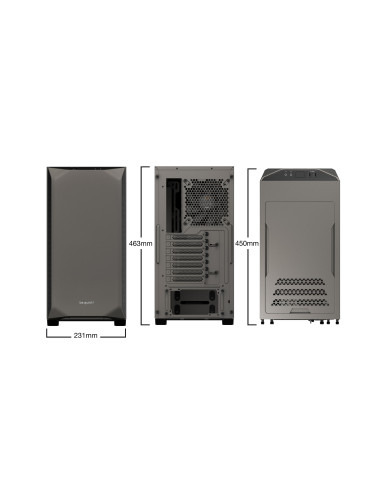 BGW36,Carcasa be quiet! Pure Base 500 Window Metallic Gray, Fara sursa