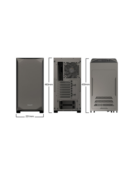 BGW36,Carcasa be quiet! Pure Base 500 Window Metallic Gray, Fara sursa