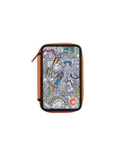 Penar Carioca Color Fabric cu trei compartimente