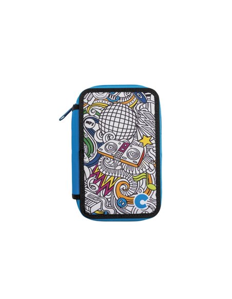 Penar Carioca Color Fabric cu trei compartimente