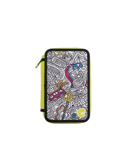 Penar Carioca Color Fabric cu trei compartimente