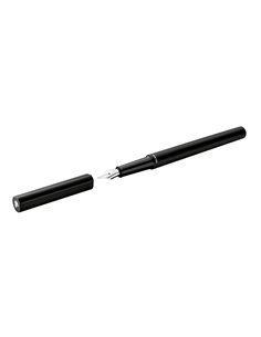 823654,Stilou Ineo Elements Pelikan, penita M, in cutie metalica pentru cadou, Black Rock 2