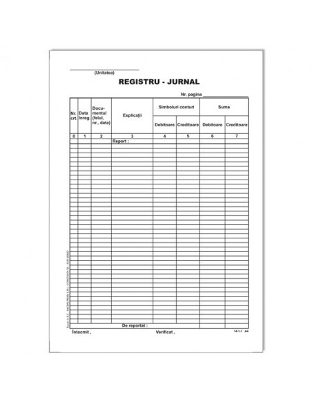 Registru jurnal A4,DIB400RJ