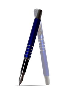 FYBL93/ALBASTRU,Stilou metalic cu penita iridium si 2 rezerve cerneala FYBL93, Albastru