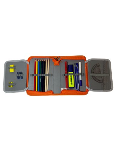 MCPE23ME05,Penar echipat 1 fermoar 2 extensii, 23 piese, Motiv geometric