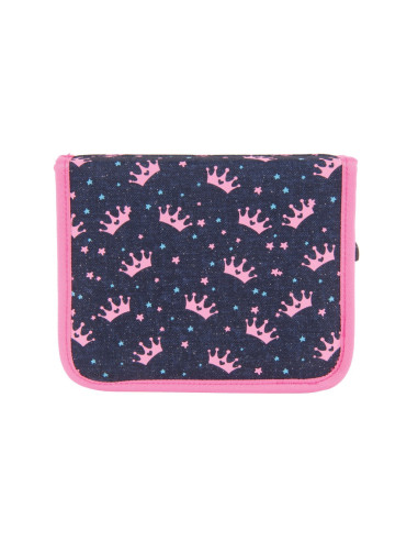 SKE084,Penar neechipat Pulse, 1 fermoar, 2 clapete, Jeans Princess