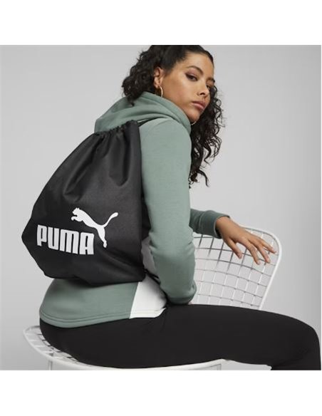 SKG230,Rucsac tip sac Puma Phase Gym, 42 x 36 cm, Negru