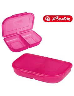 11415296/roz,Cutie sandwich Herlitz, 2 compartimente roz