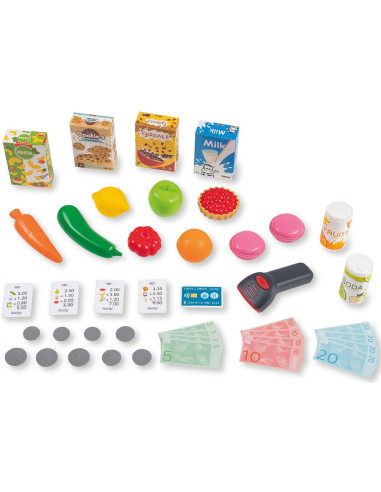 S7600350239,Magazin pentru copii Smoby Super Market cu 42 accesorii