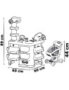 S7600350239,Magazin pentru copii Smoby Super Market cu 42 accesorii