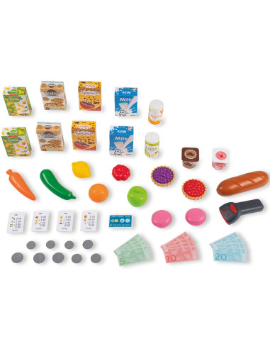 S7600350242,Magazin pentru copii Smoby Maxi Market cu 50 accesorii