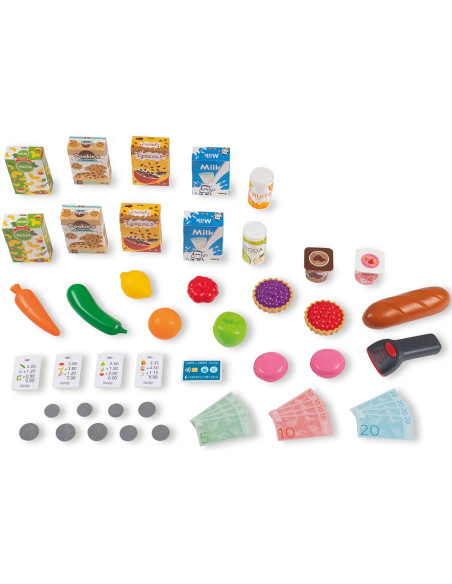 S7600350242,Magazin pentru copii Smoby Maxi Market cu 50 accesorii
